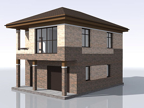 Проекты двухэтажных домов из пеноблоков